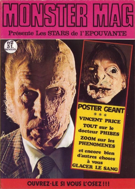 MONSTER MAG magazine side cover Issue 2  1973