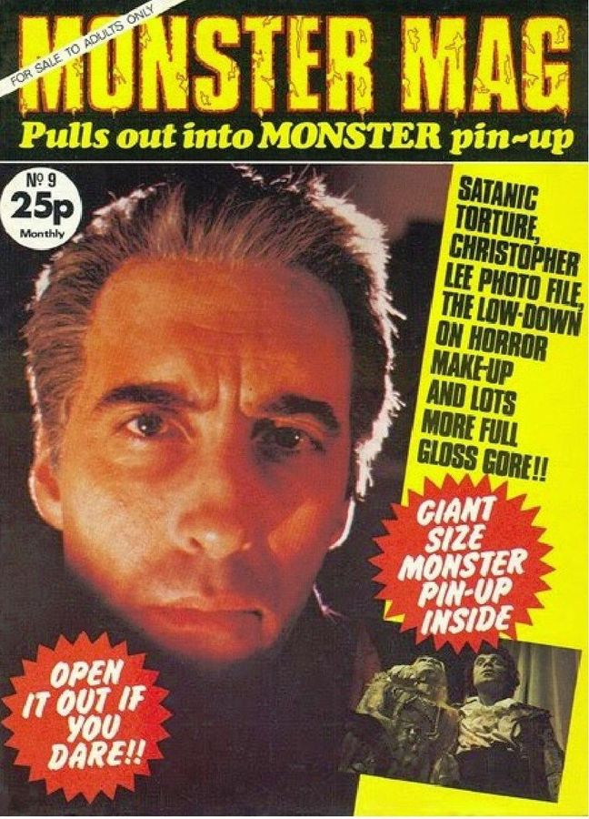 MONSTER MAG magazine side cover Issue 9  1975
