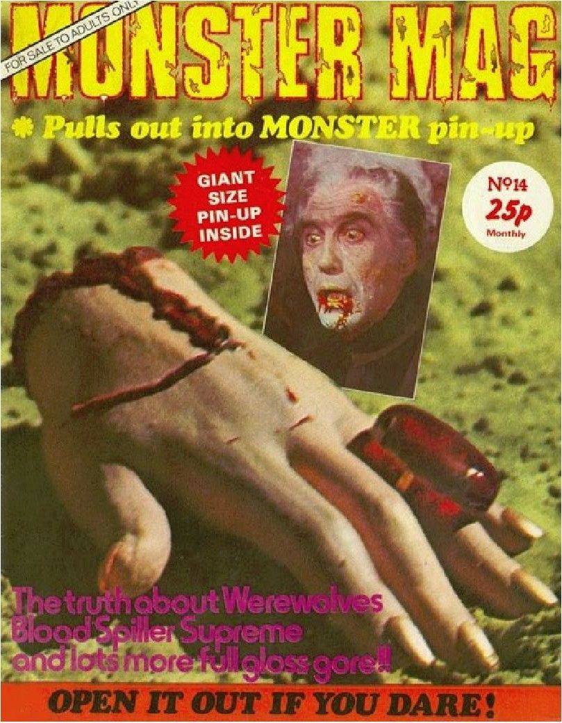 MONSTER MAG magazine side cover Issue 14  1975