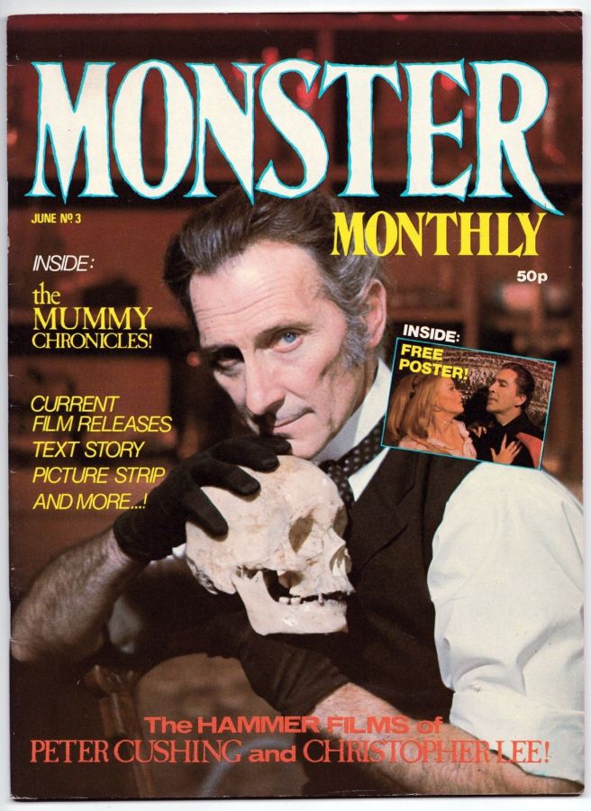 MONSTER MONTHLY magazine side cover Issue 3 June 1982