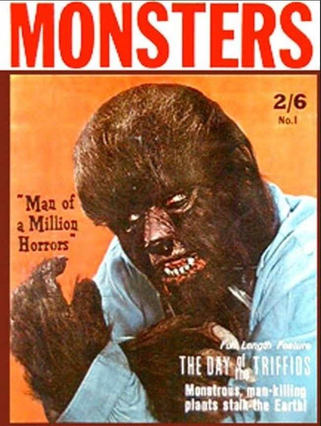 MONSTERS magazine side cover Issue 1  1963