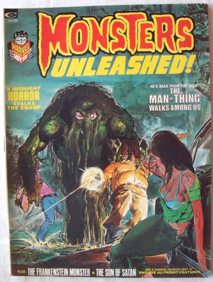MONSTERS UNLEASHED! magazine side cover Issue 3 November 1973