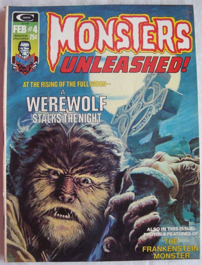 MONSTERS UNLEASHED! magazine side cover Issue 4 February 1974