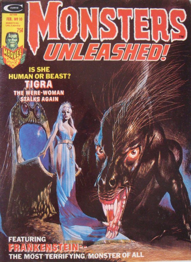 MONSTERS UNLEASHED! magazine side cover Issue 10 January 1975