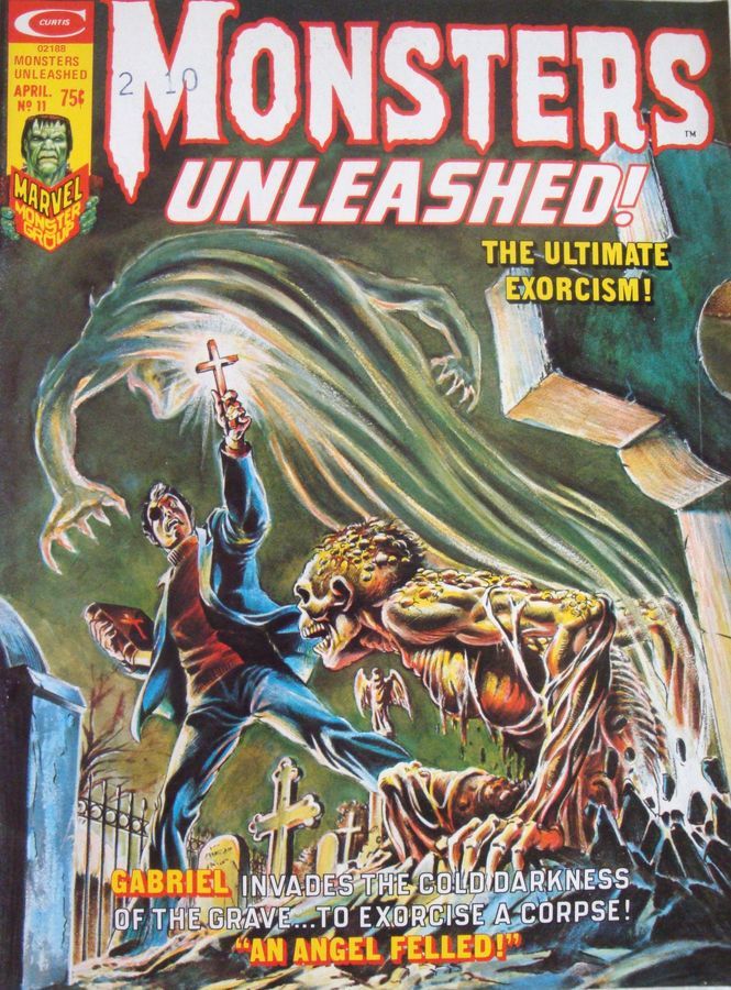 MONSTERS UNLEASHED! magazine side cover Issue 11 April 1975