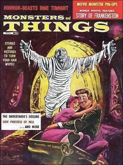 MONSTERS AND THINGS magazine side cover Issue 2 April 1959