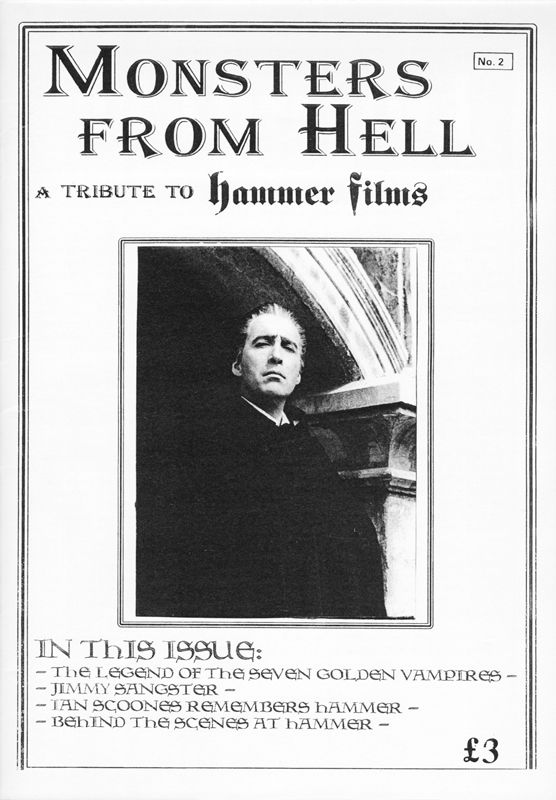 MONSTERS FROM HELL magazine side cover Issue 2  1995