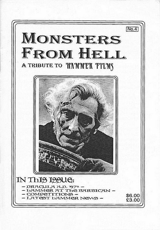 MONSTERS FROM HELL magazine side cover Issue 4  1996