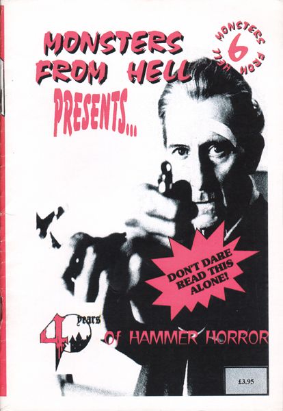 MONSTERS FROM HELL magazine side cover Issue 6 January/February 1997