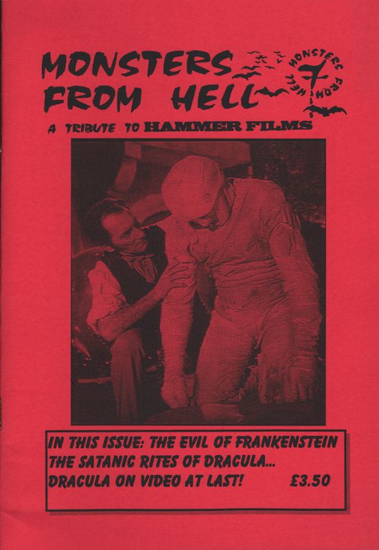 MONSTERS FROM HELL magazine side cover Issue 7  1997