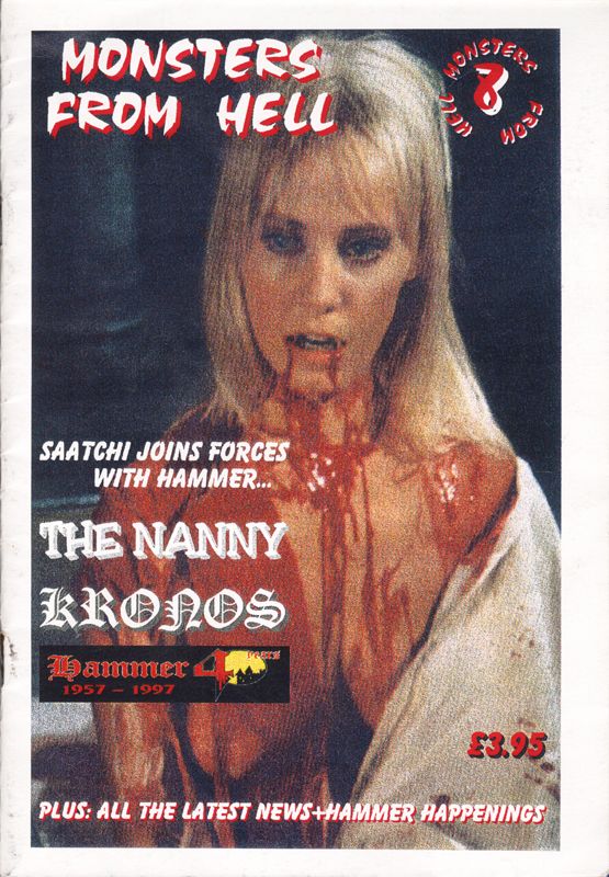 MONSTERS FROM HELL magazine side cover Issue 8  1997