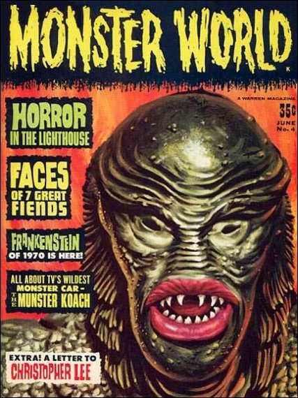 MONSTER WORLD magazine cover Issue 4 June 1965