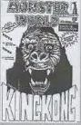 MONSTER WORLD (SPAIN) magazine side cover Issue 1  1st era August 1998