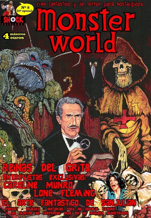 MONSTER WORLD (SPAIN) magazine side cover Issue 3  2nd era June 2010