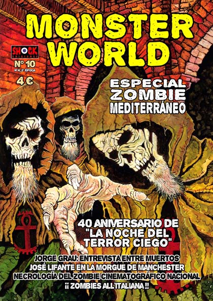 MONSTER WORLD (SPAIN) magazine side cover Issue 10 September 2011