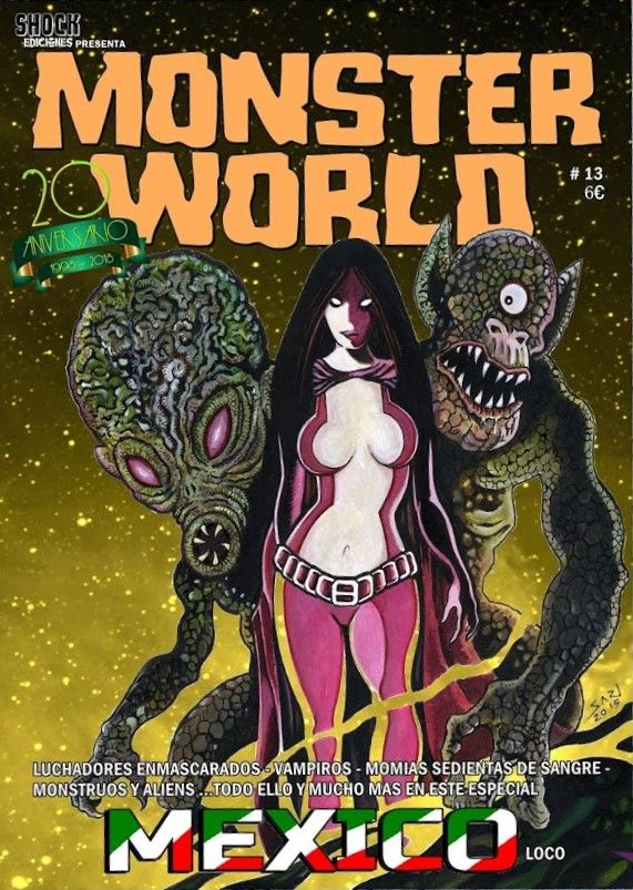 MONSTER WORLD (SPAIN) magazine side cover Issue 13  ?   2015