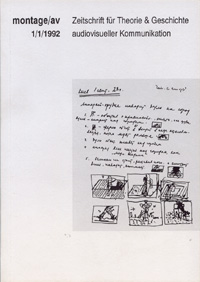 MONTAGE/AV magazine side cover Issue 1 November 1992