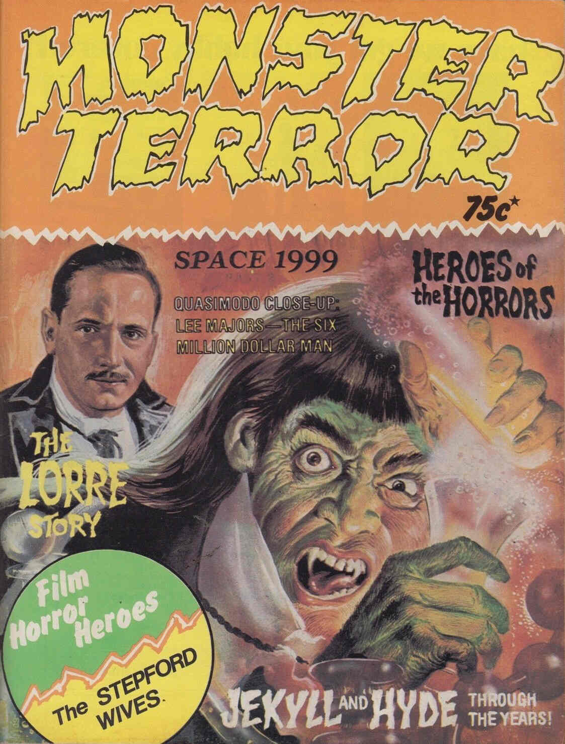 MONSTER TERROR magazine side cover  1975