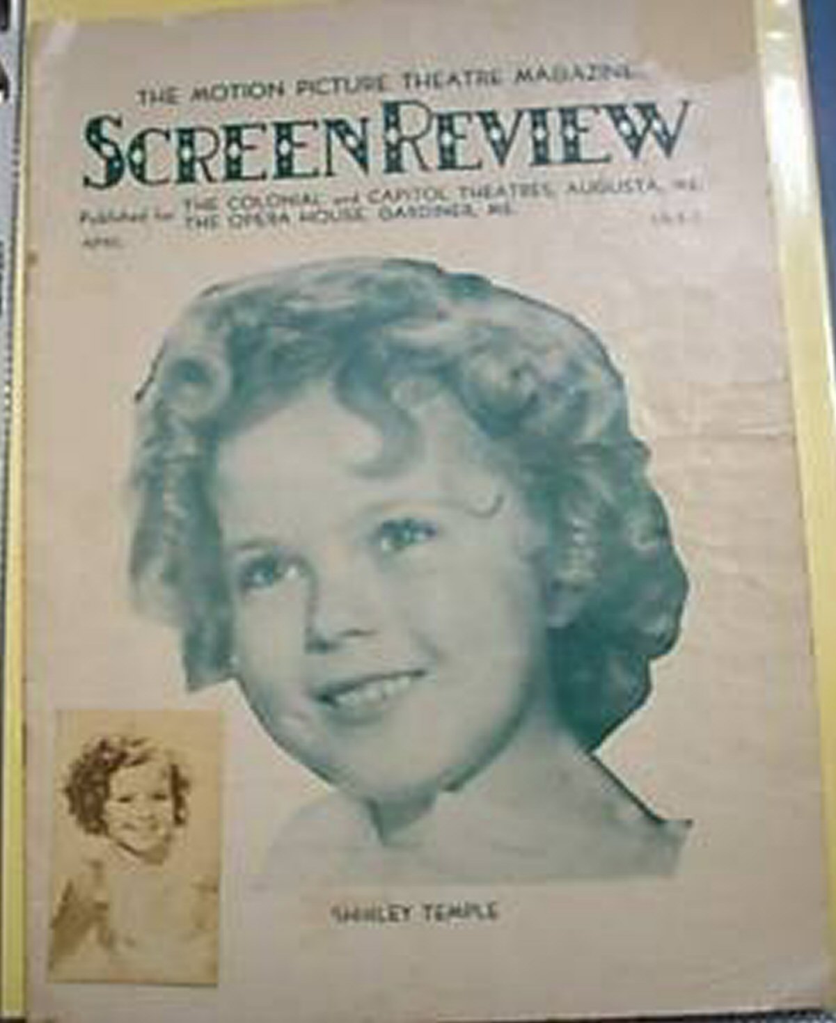 MONTHLY SCREEN REVIEW | THE magazine side cover  April 1937