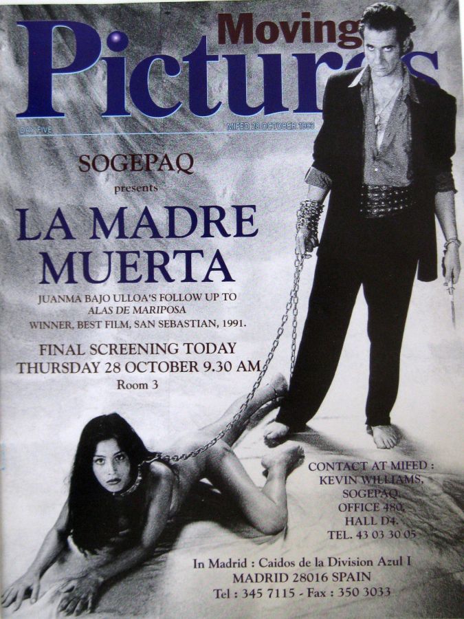 MOVING PICTURES INTERNATIONAL magazine side cover  Special 28 October 1993
