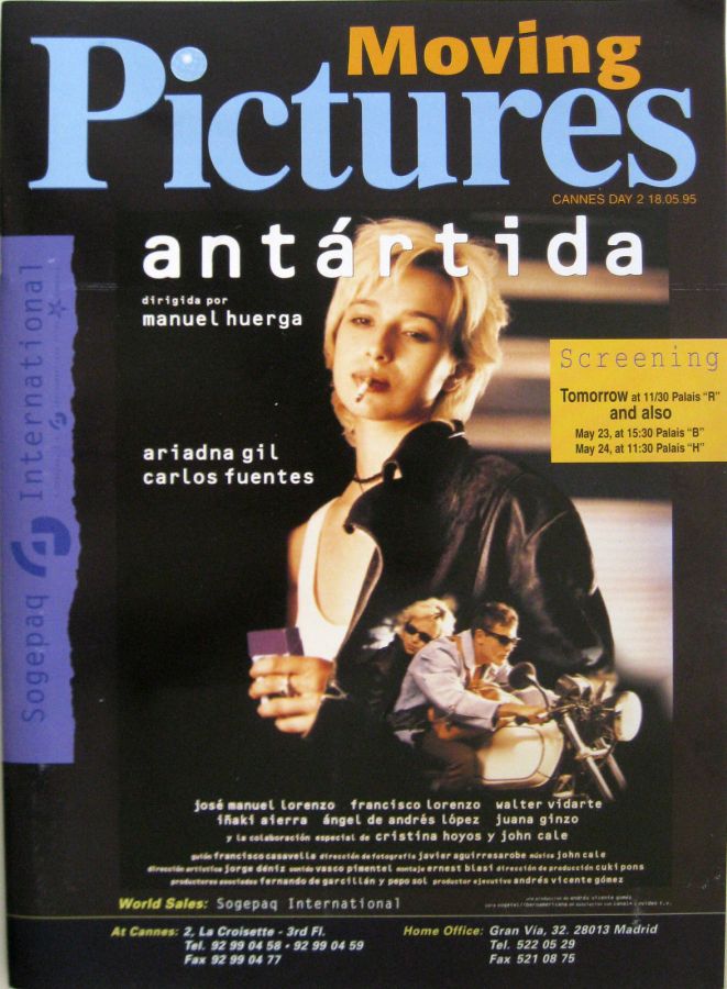 MOVING PICTURES INTERNATIONAL magazine side cover  Special 18 May 1995