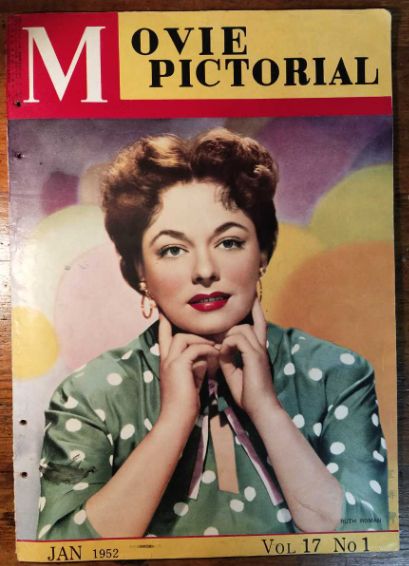 MOVIE PICTORIAL (JP) magazine side cover  January 1952