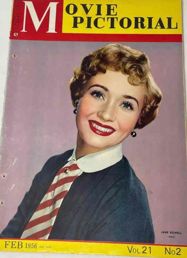 MOVIE PICTORIAL (JP) magazine side cover  February 1956
