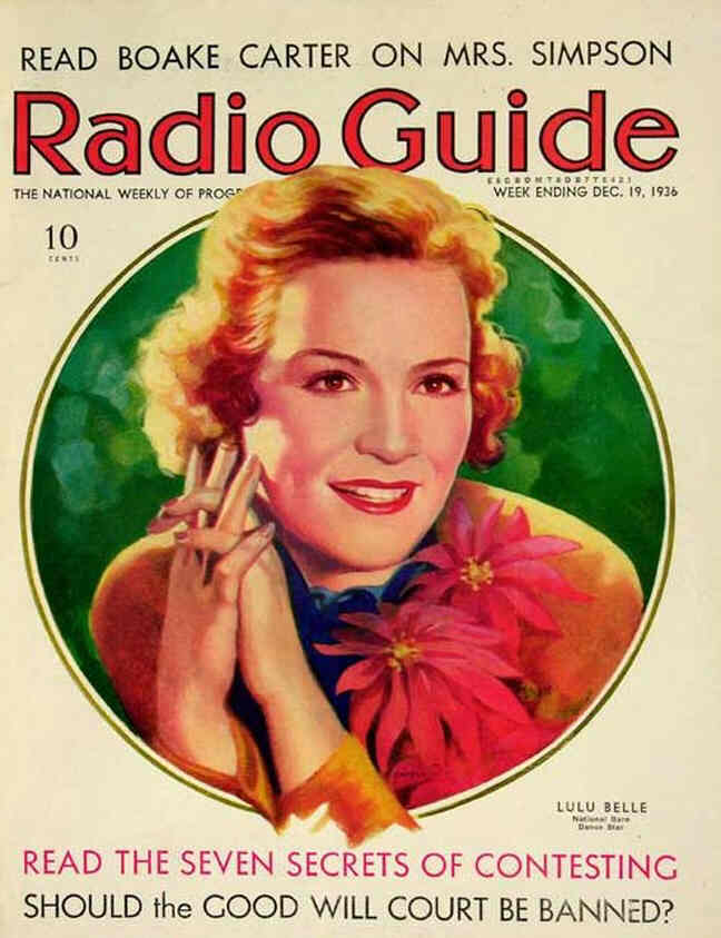 MOVIE-RADIO GUIDE magazine side cover 19 December 1936