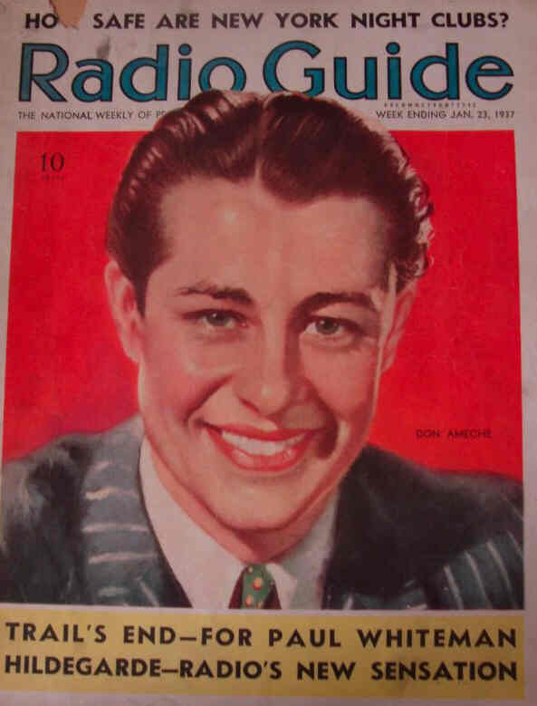 MOVIE-RADIO GUIDE magazine side cover 23 January 1937