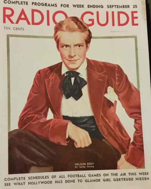 MOVIE-RADIO GUIDE magazine side cover 25 September 1937