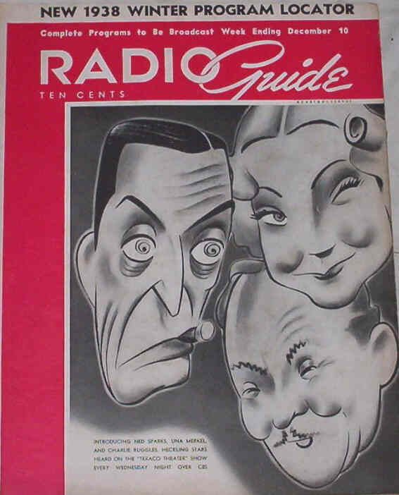 MOVIE-RADIO GUIDE magazine side cover 10 December 1938