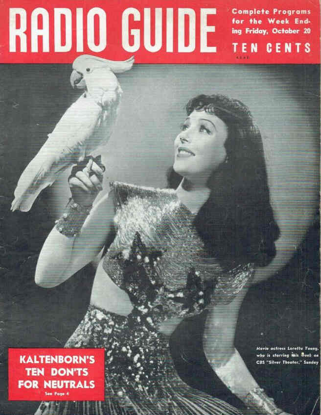MOVIE-RADIO GUIDE magazine side cover 20 October 1939