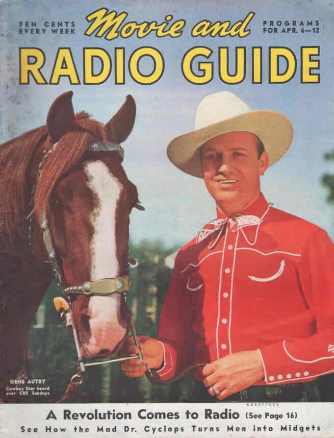 MOVIE-RADIO GUIDE magazine side cover 6 April 1940
