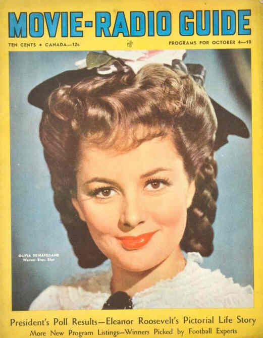 MOVIE-RADIO GUIDE magazine side cover 4 October 1941
