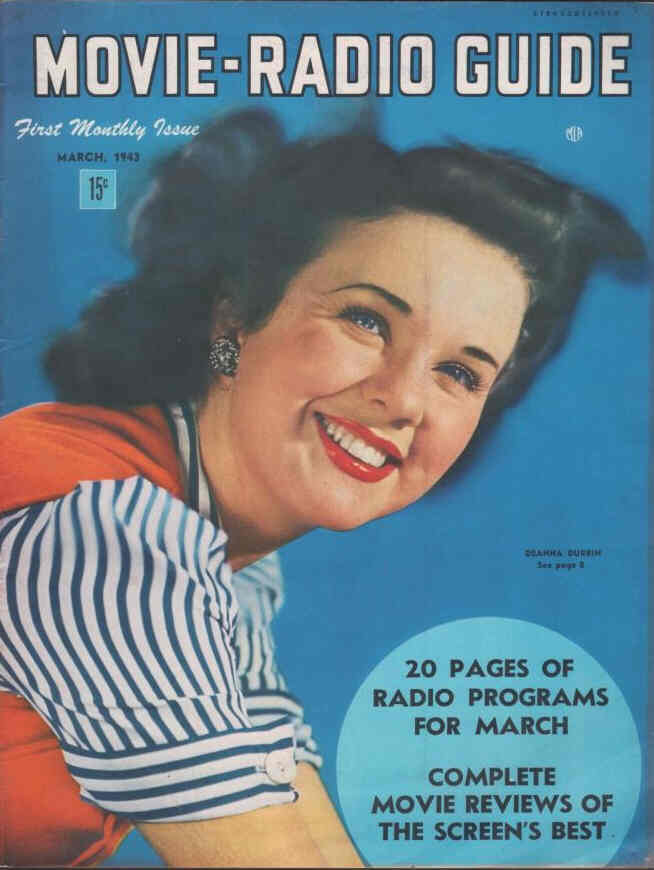 MOVIE-RADIO GUIDE magazine side cover March 1943