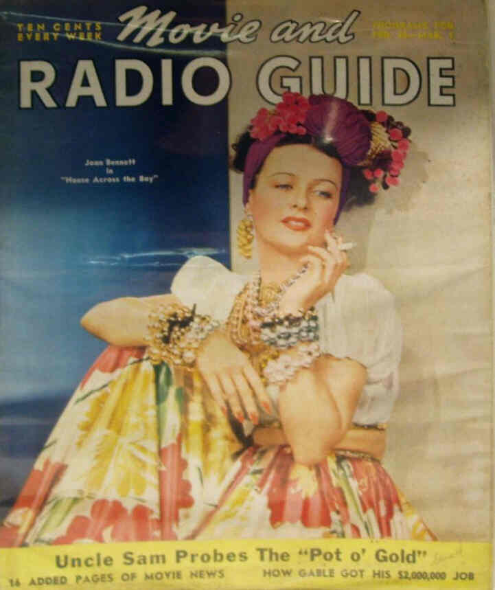 MOVIE-RADIO GUIDE magazine side cover 24 February 1940