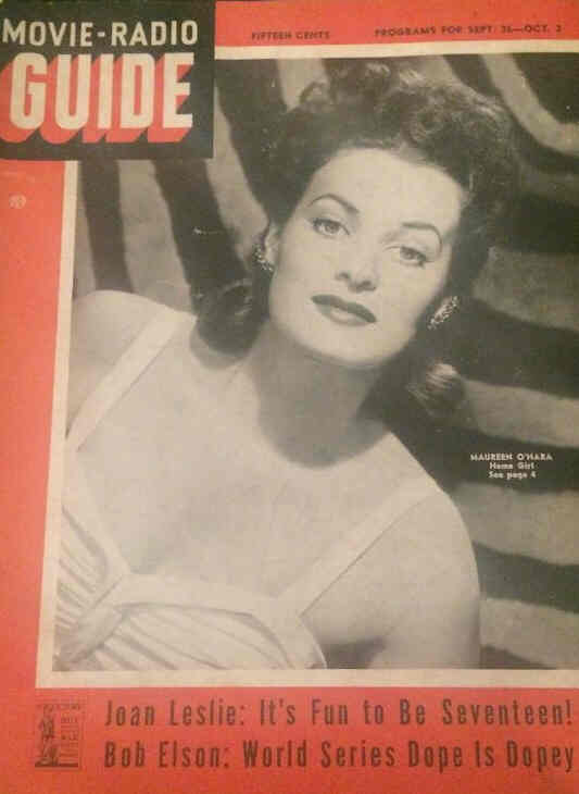 MOVIE-RADIO GUIDE magazine side cover 26 September 1942