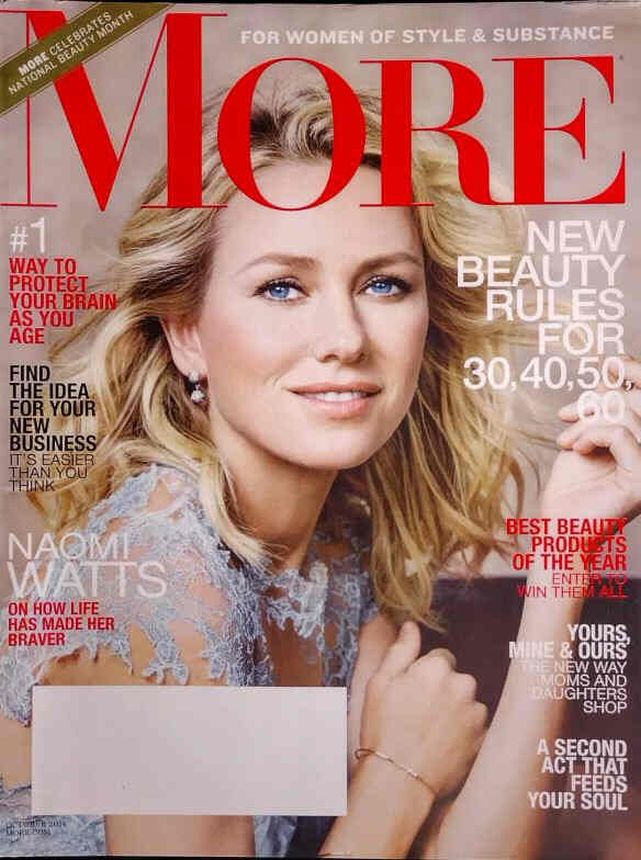 MORE magazine side cover  October 2014