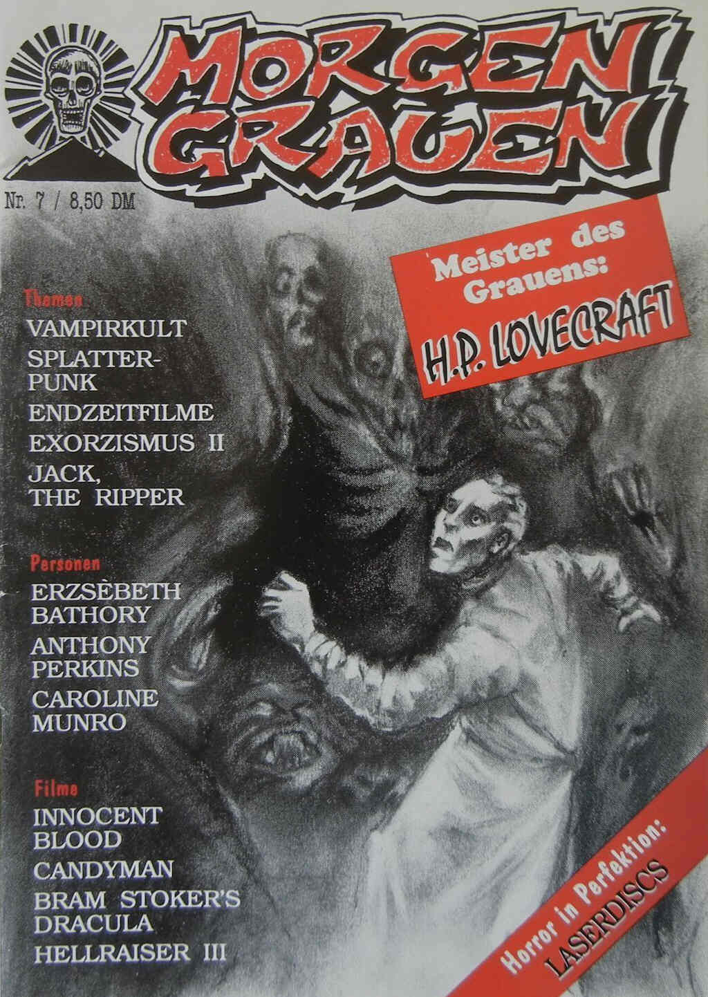 MORGENGRAUEN magazine side cover Issue 7 May 1993