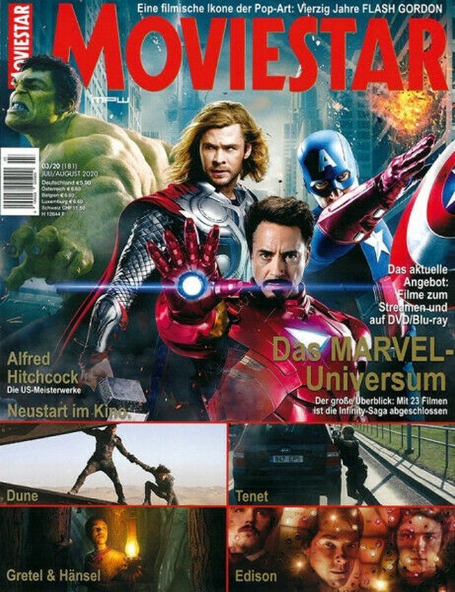 MOVIESTAR magazine side cover Issue 181  July/August 2020