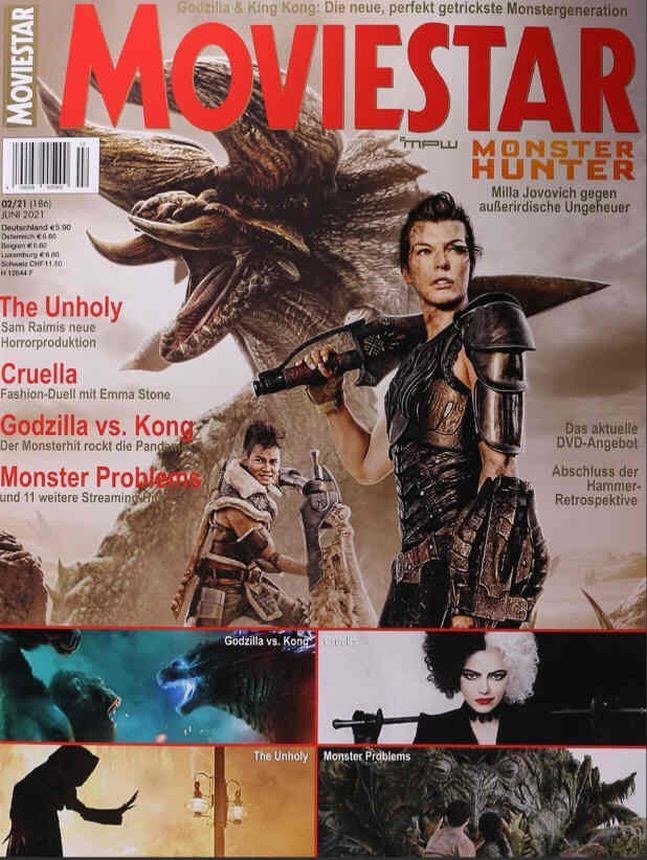 MOVIESTAR magazine side cover Issue 186  June 2021