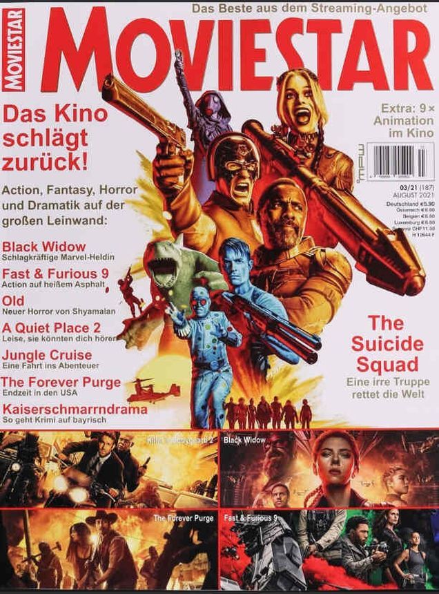 MOVIESTAR magazine side cover Issue 187  August 2021