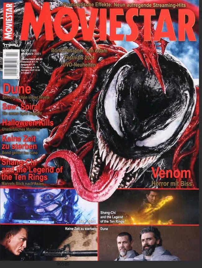 MOVIESTAR magazine side cover Issue 188  October 2021