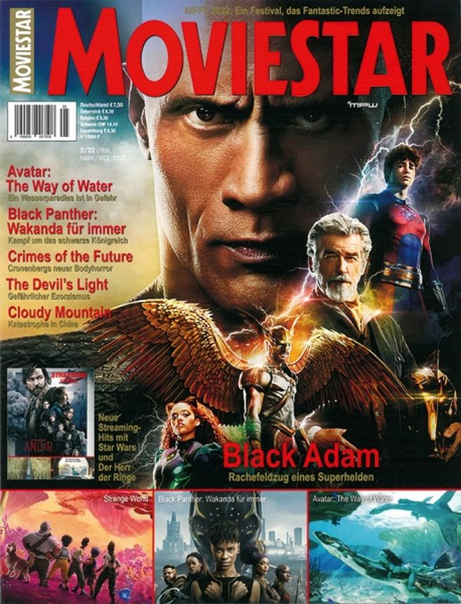 MOVIESTAR magazine side cover Issue 195  November/December 2022