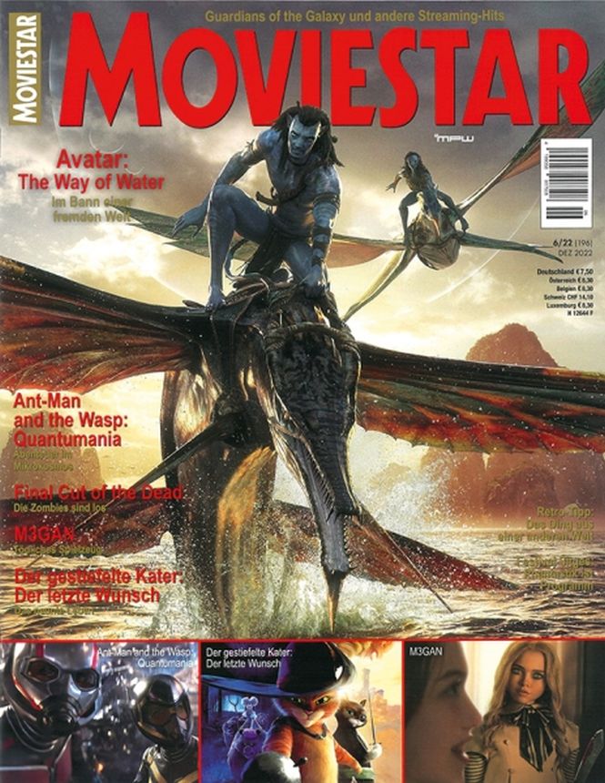 MOVIESTAR magazine side cover Issue 196  January/February 2023