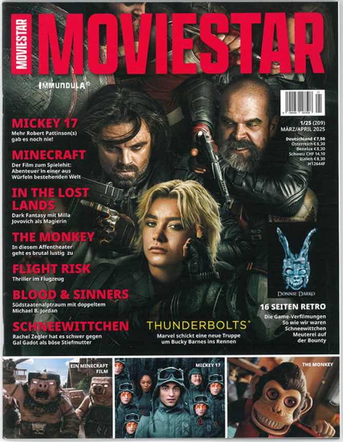 MOVIESTAR magazine side cover Issue 209  March/April 2025