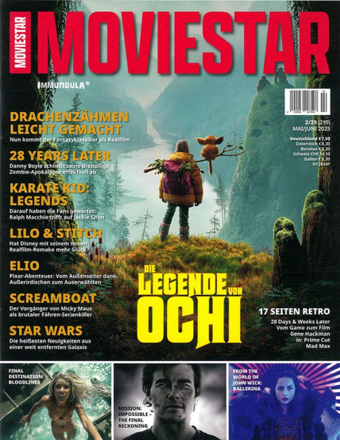 MOVIESTAR magazine side cover Issue 210  May/June 2025