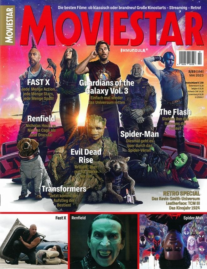 MOVIESTAR magazine side cover Issue 198  May 2023