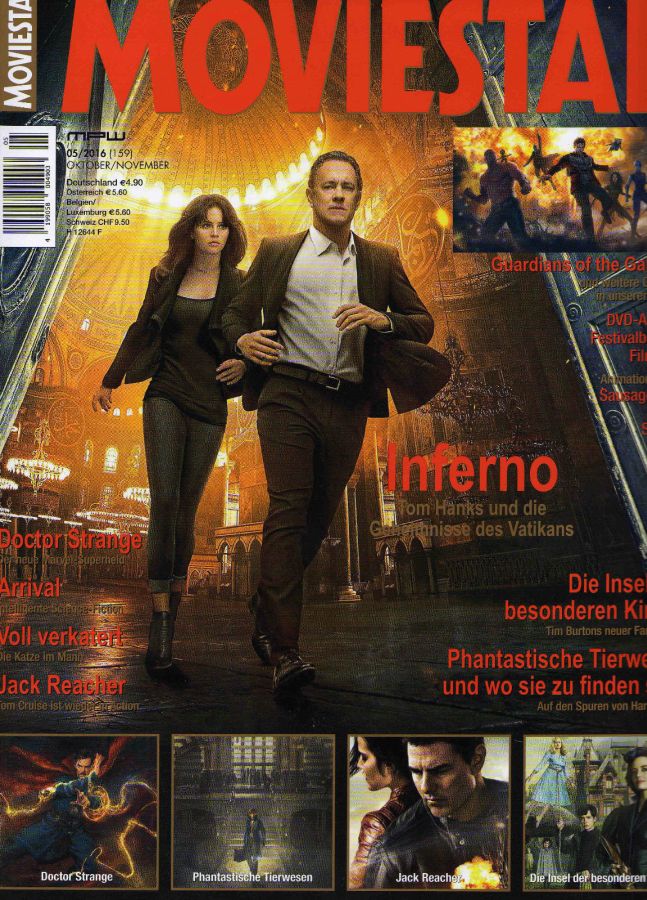 MOVIESTAR magazine side cover Issue 159 October/November 2016