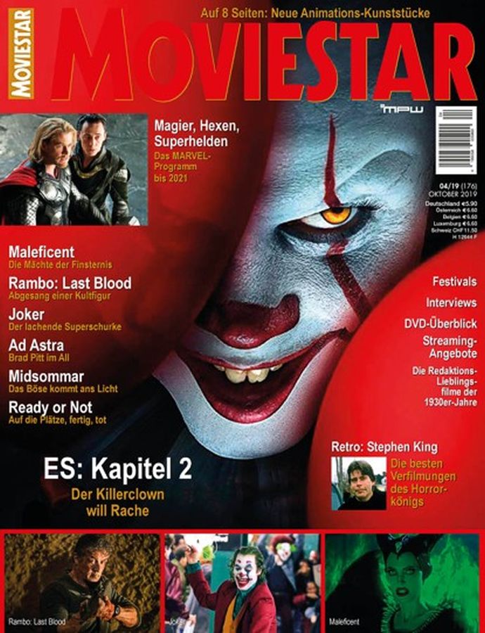 MOVIESTAR magazine side cover Issue 176  October 2019